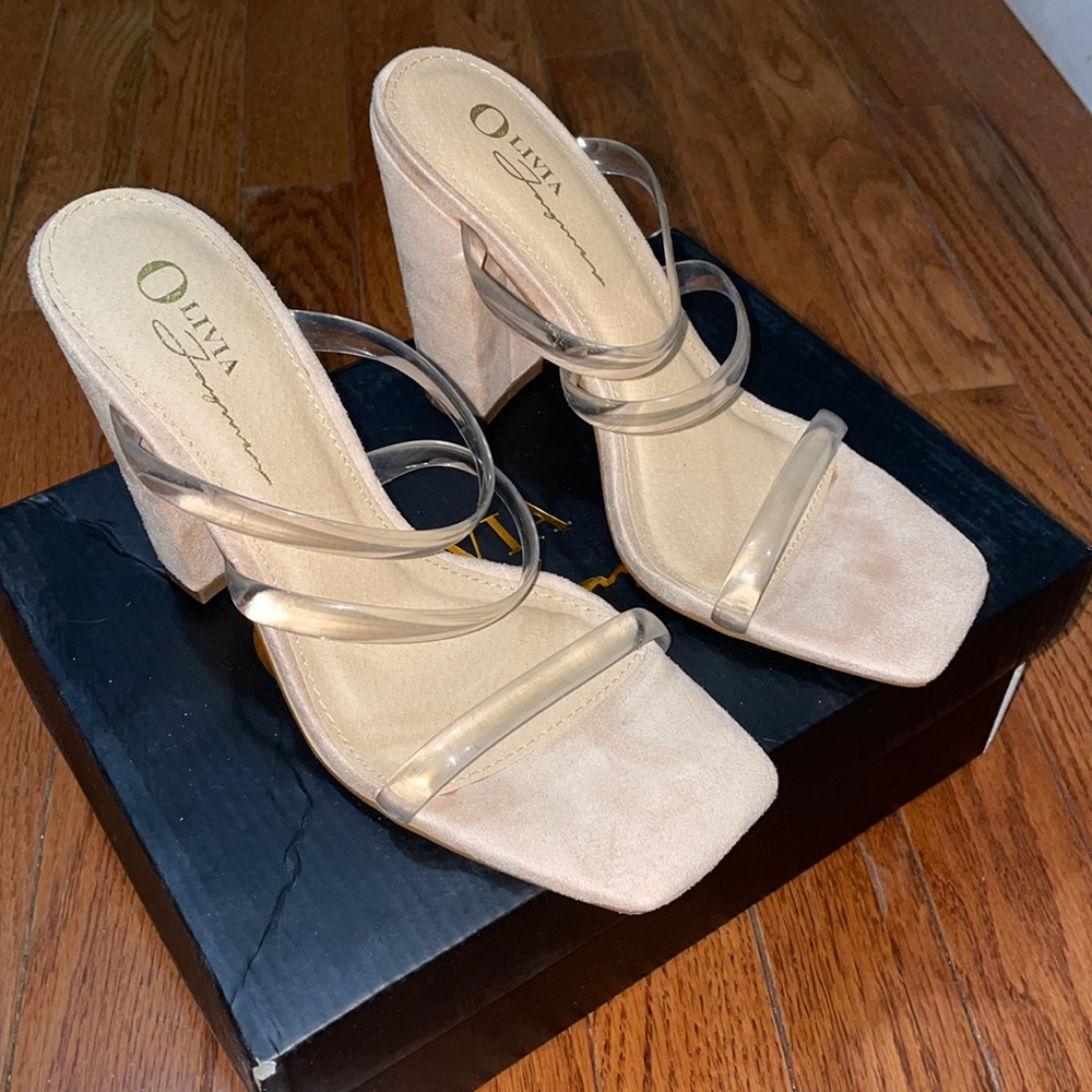 Clear sandals